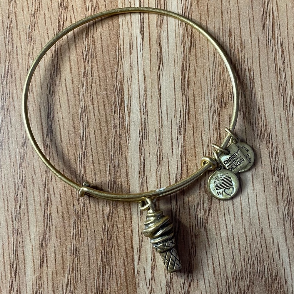 ALEX & ANI GOLD ICE CREAM CHARM BRACELET
